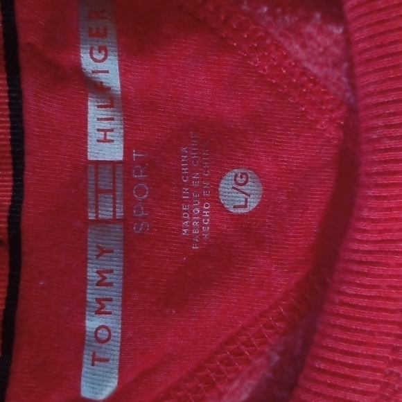 Tommy Hilfiger Size large sweatshirt.Red/black. Great used condition , no flaws. - Picture 8 of 12
